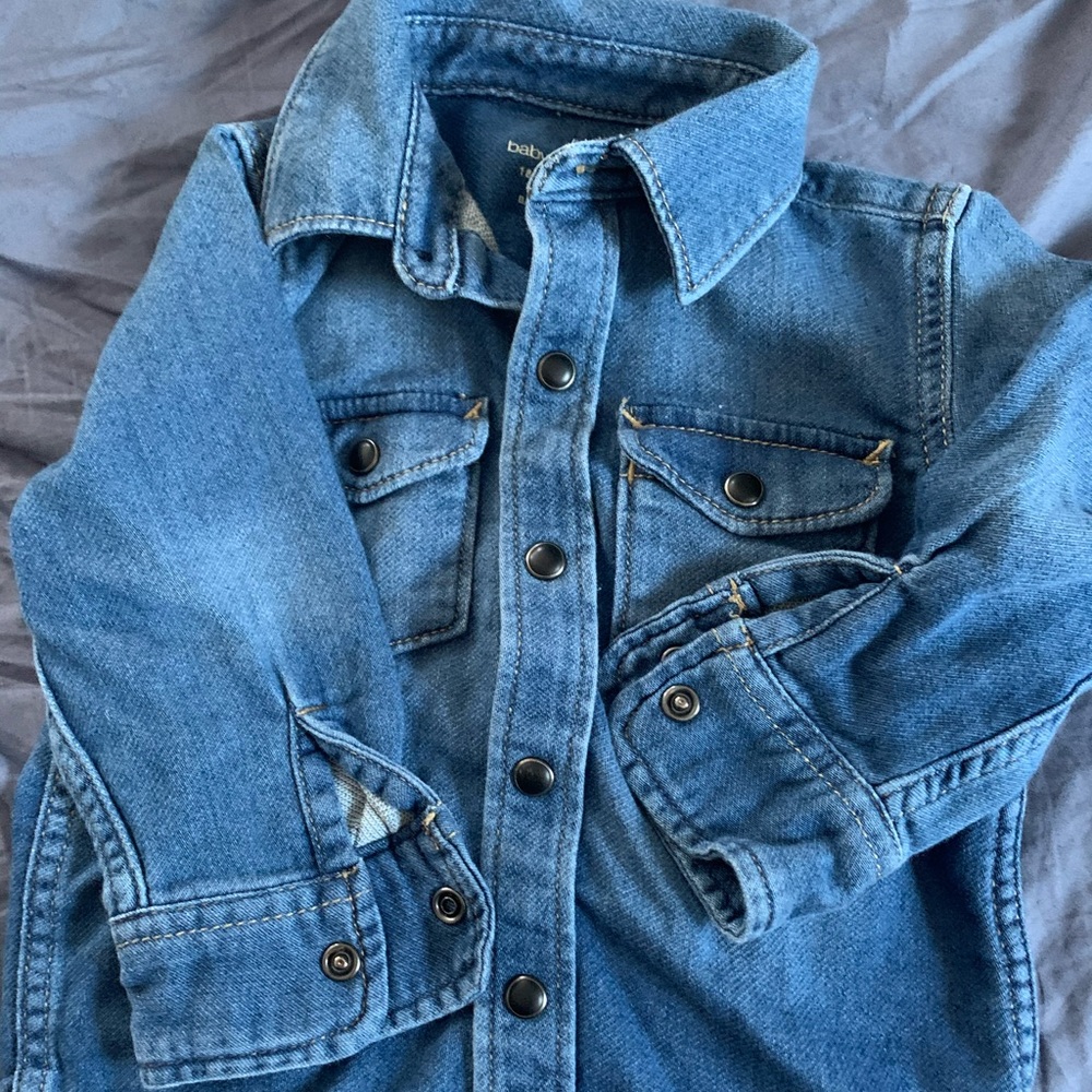 Jean button down shirt